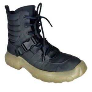 Dr. Scholl's Women's Black Work in Comfort Utility Lace Up Ankle Boot Sz 8 Work